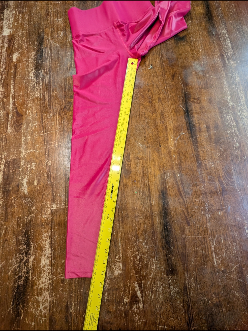 Carbon38 Dark Pink High Shine Leggings Size XS Activewear Athleisure Yoga Gym - Picture 2 of 7